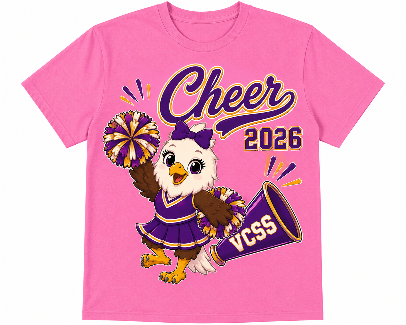EAGLE CHEER tee toddler, youth & adult sizes- pre order