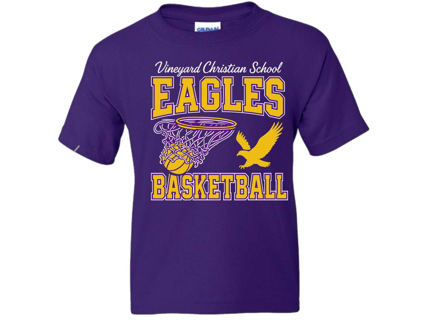 EAGLES BASKETBALL tee youth & adult sizes- pre order