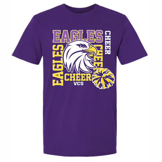 CHEER tee toddler, youth & adult sizes- pre order